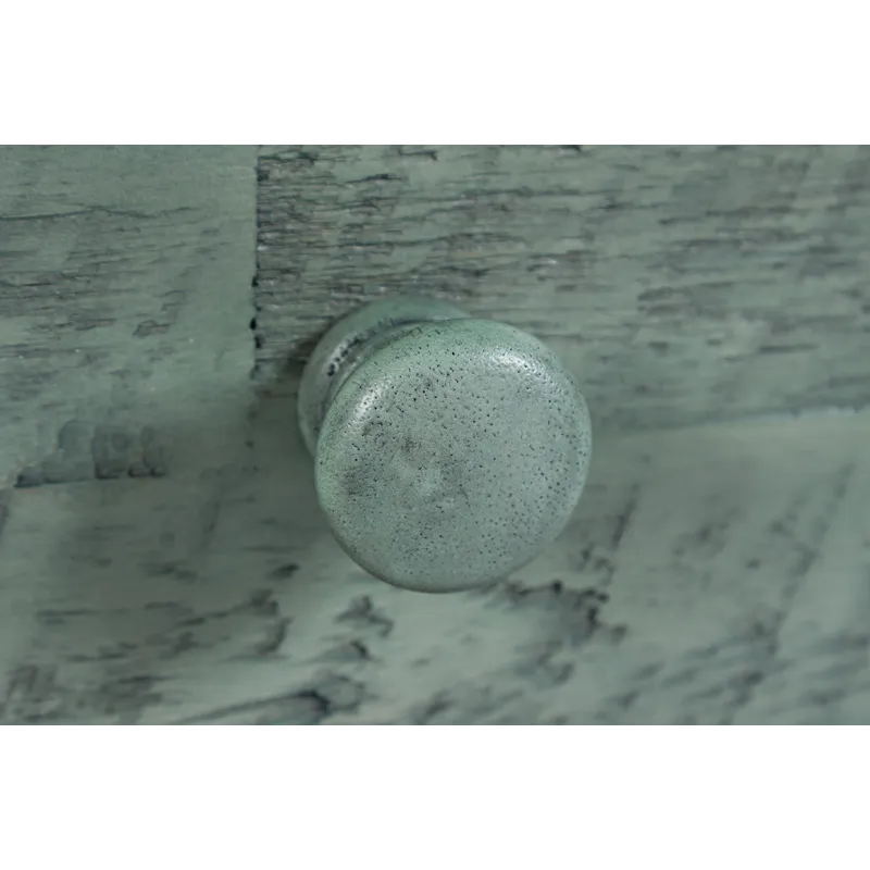 Rustic Shores Distressed Acacia USB Charging Chairside End Table