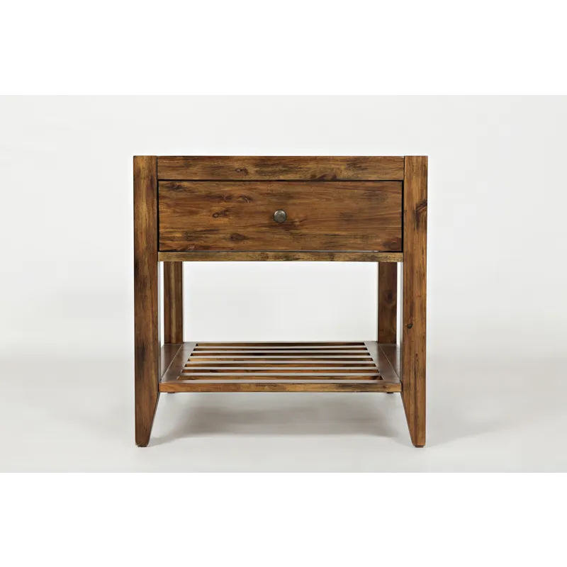 Beacon Street Modern Essential Solid Wood Square End Table