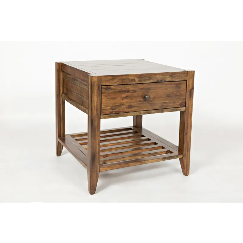 Beacon Street Modern Essential Solid Wood Square End Table