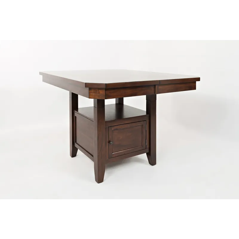 Manchester Contemporary Adjustable Height Storage Square 54\" Dining Table