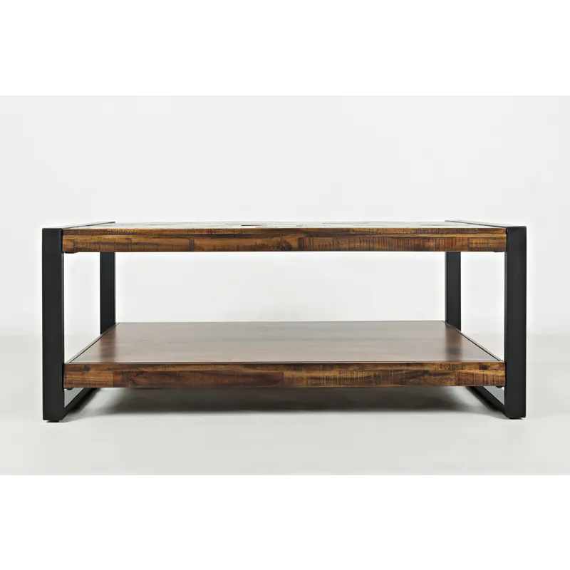 Loftworks Modern Industrial Distressed Acacia 48\" Coffee Table