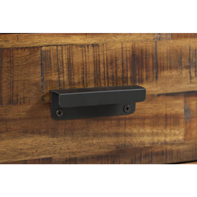 Loftworks Modern Industrial Distressed Acacia 48\" Coffee Table With Drawers