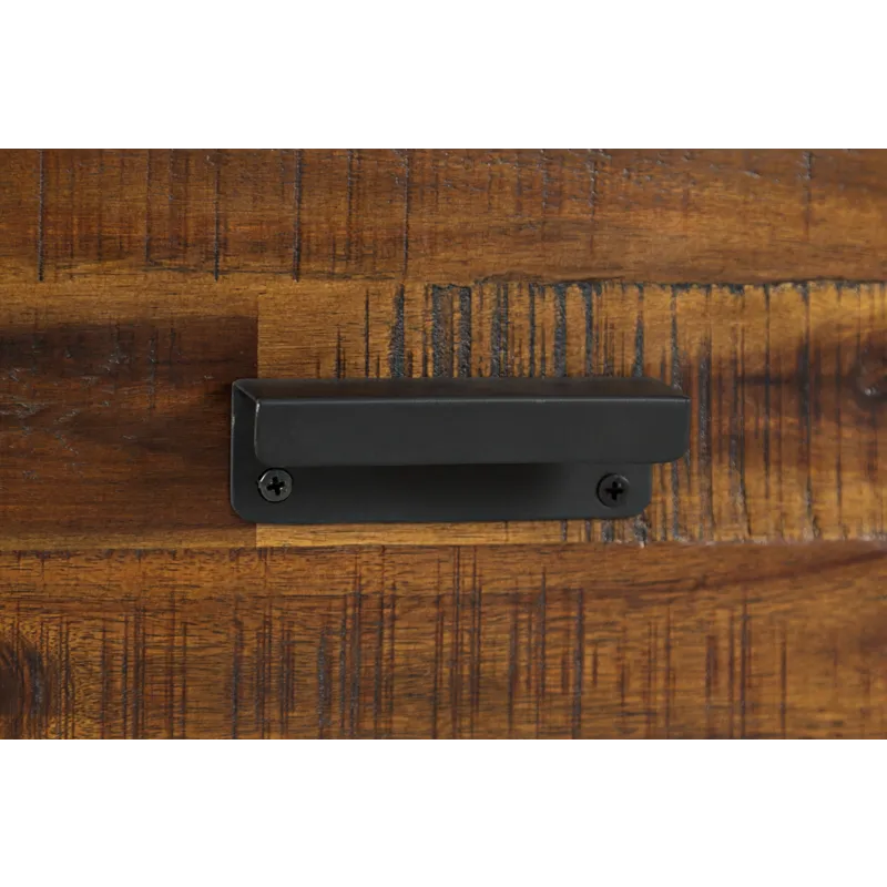 Loftworks Modern Industrial Distressed Acacia Chairside Table With Drawer