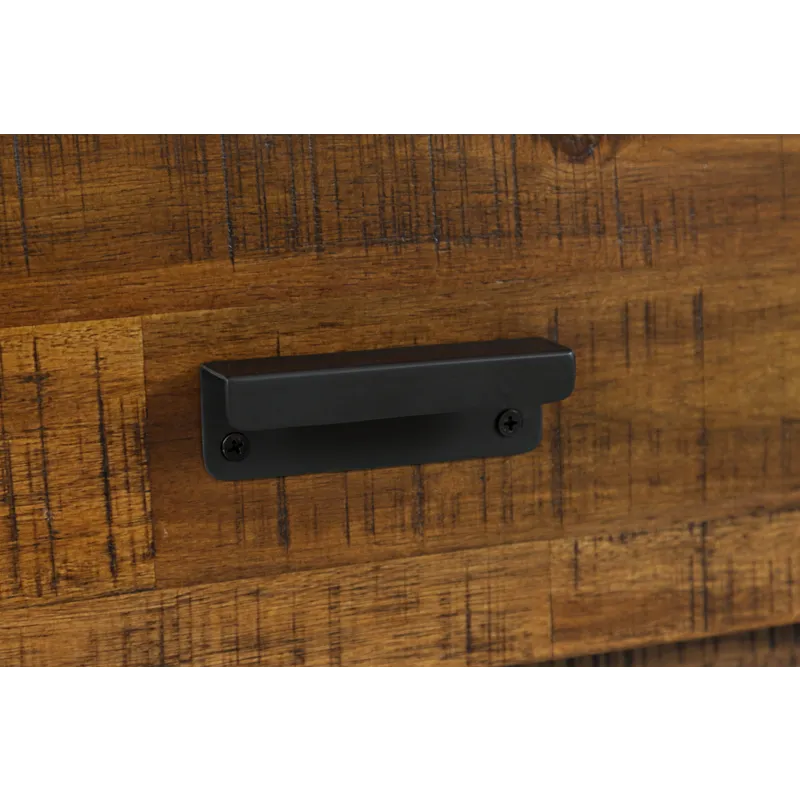 Loftworks Modern Industrial Distressed Acacia 50\" Sofa Table With Drawers