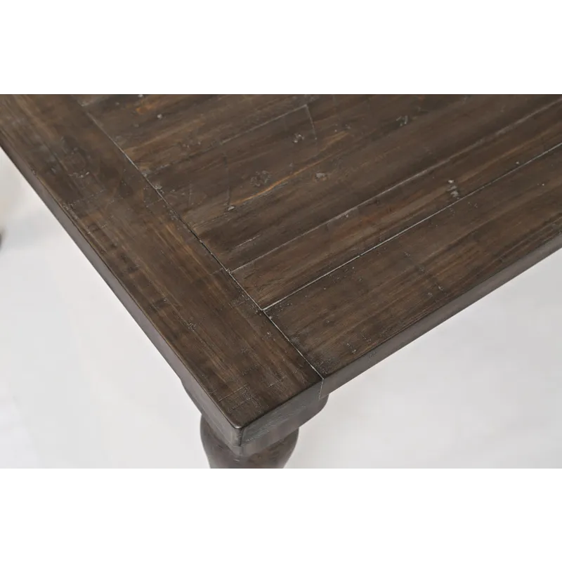 Madison County Rustic Reclaimed Pine Farmhouse Rectangle Extension Dining Table