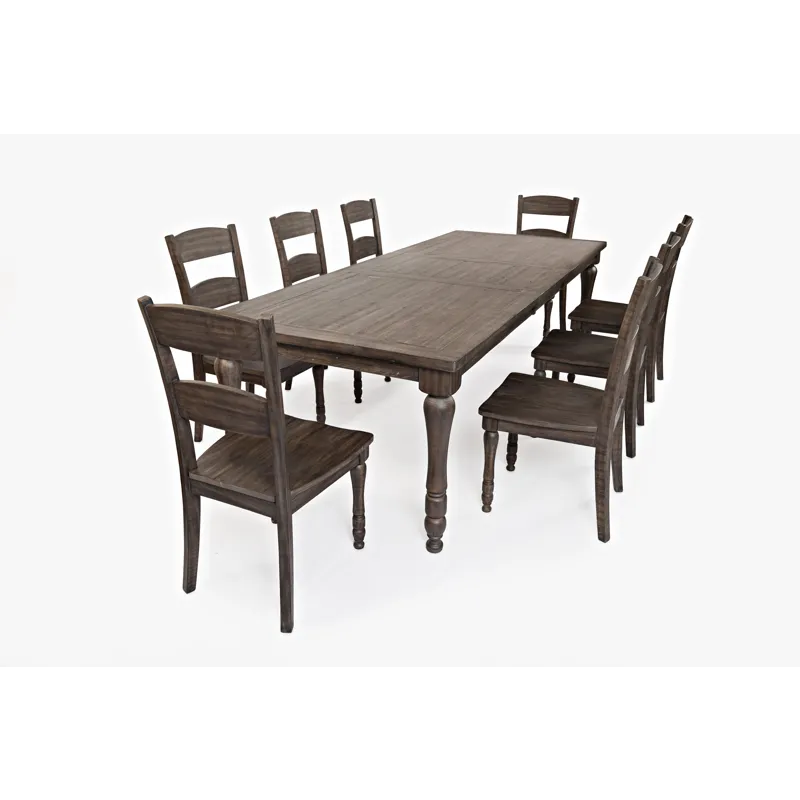 Madison County Reclaimed Pine 106\" Farmhouse Nine-Piece Dining Set