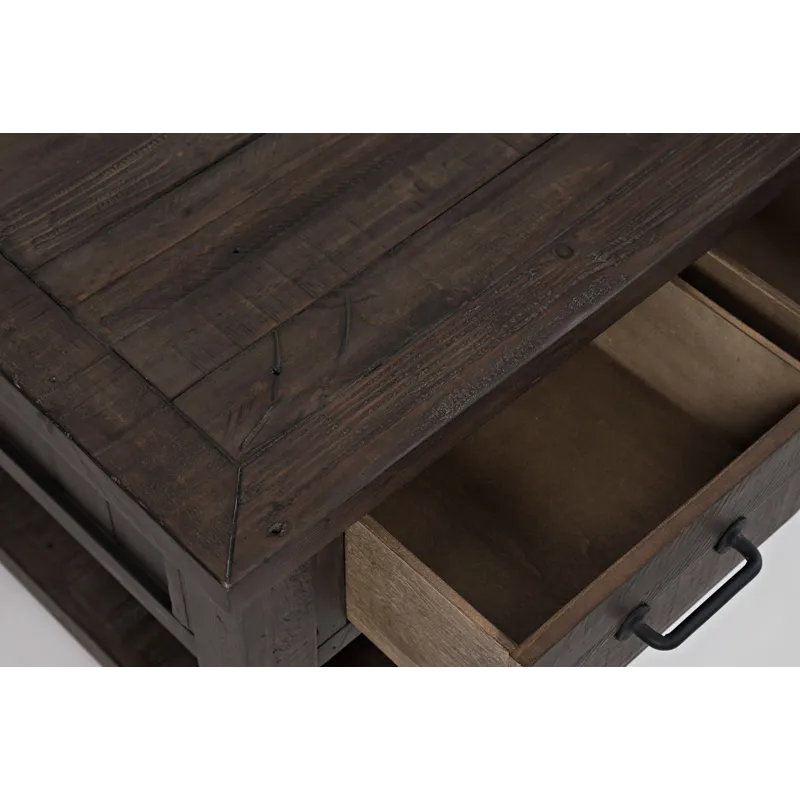 Madison County 48\" Rustic Reclaimed Pine Farmhouse Harris 3 Drawer Coffee Table