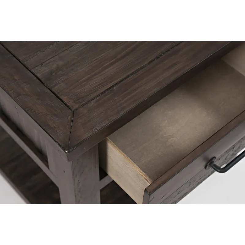 Madison County Rustic Reclaimed Pine Farmhouse Harris End Table