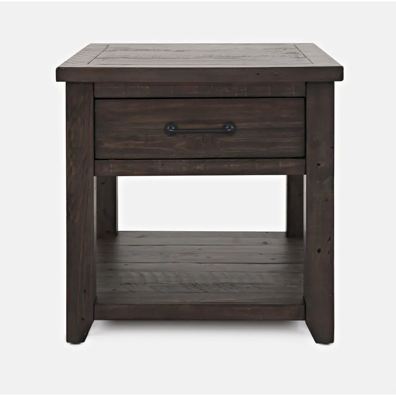 Madison County Rustic Reclaimed Pine Farmhouse Harris End Table