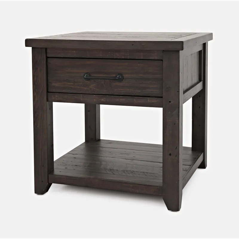 Madison County Rustic Reclaimed Pine Farmhouse Harris End Table
