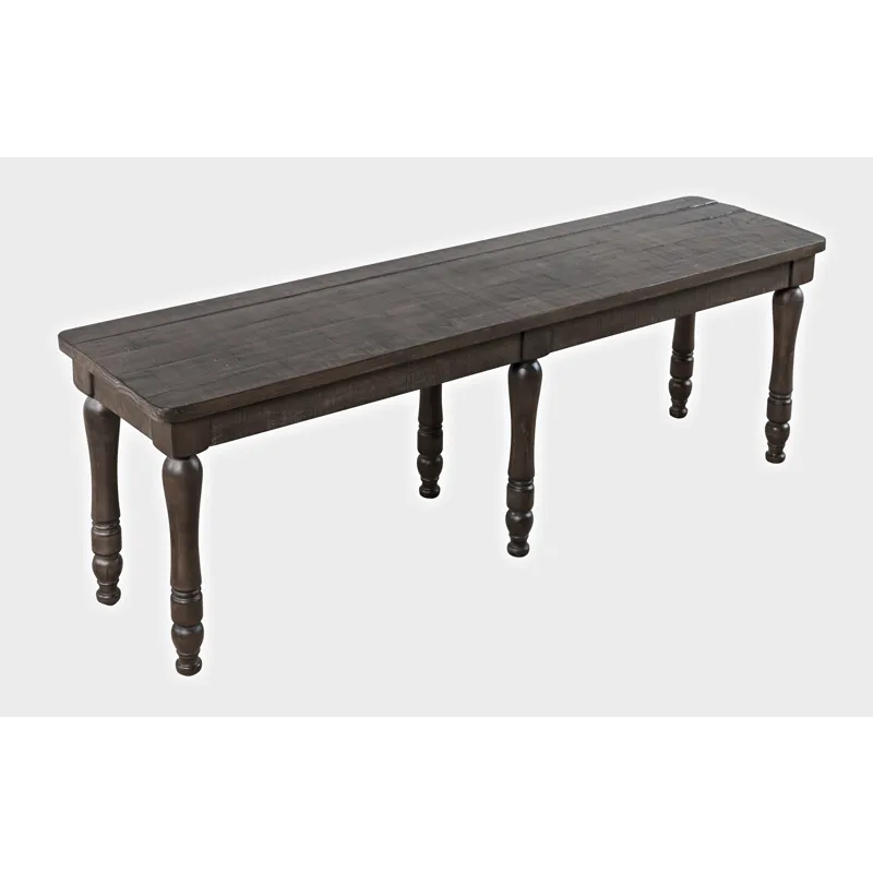 Madison County Rustic Reclaimed Solid Wood Farmhouse 54\" Dining Bench