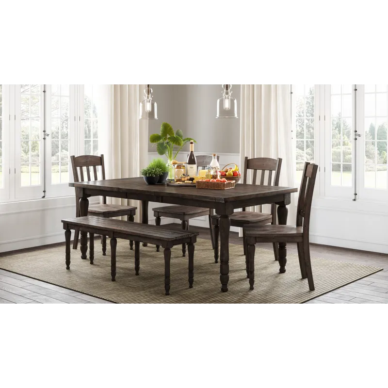 Madison County Rustic Reclaimed Solid Wood Farmhouse 54\" Dining Bench