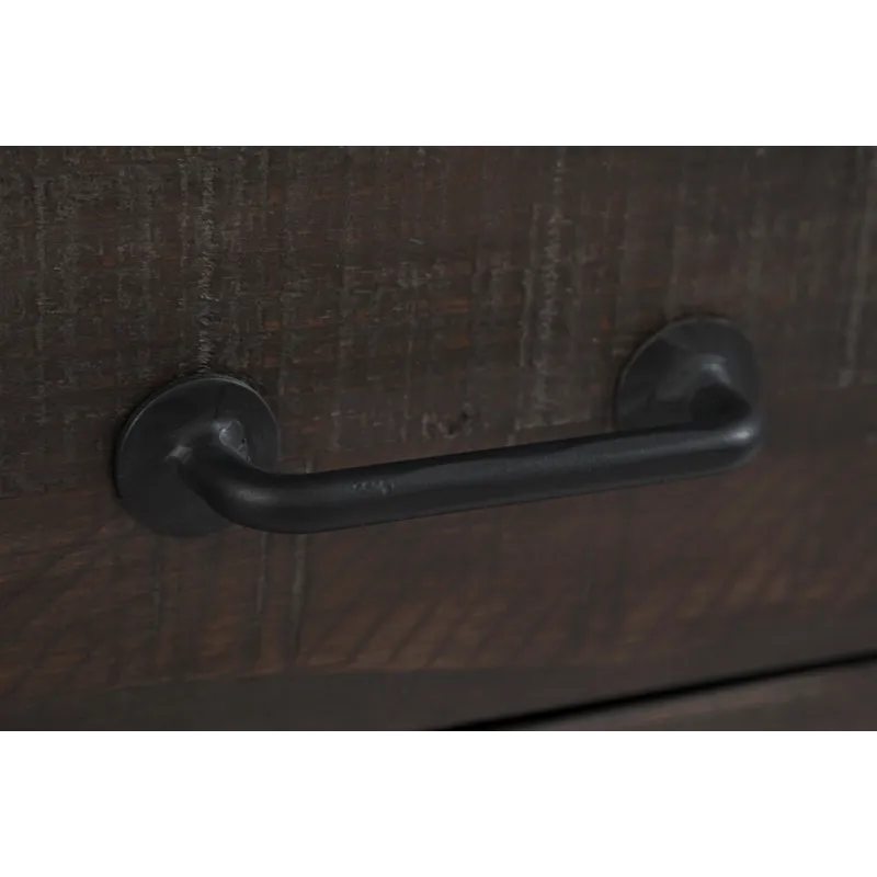 Madison County Rustic Reclaimed Pine Farmhouse Harris USB Charging Chairside Table