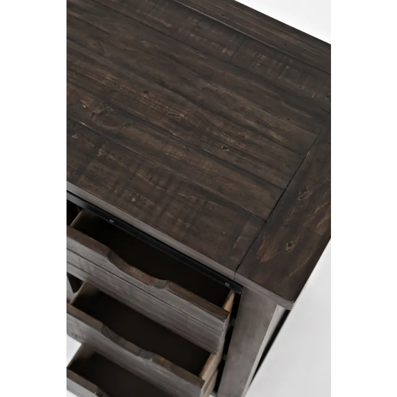 Madison County Rustic Reclaimed Solid Wood Farmhouse 32\" Barn Door Accent Cabinet