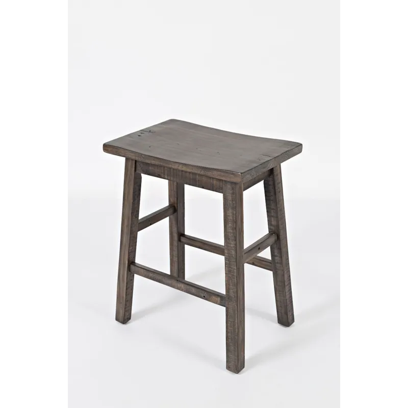 Madison County Rustic Reclaimed Solid Wood Farmhouse 3 Piece Counter Height Dining Set