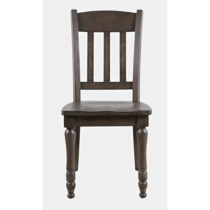 Madison County Rustic Reclaimed Pine Farmhouse Slatback Dining Chair(Set Of 2)