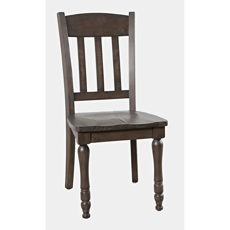 Madison County Rustic Reclaimed Pine Farmhouse Slatback Dining Chair(Set Of 2)