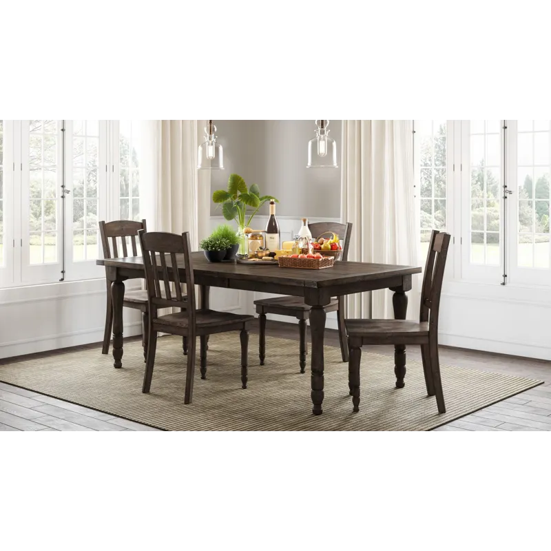 Madison County Rustic Reclaimed Solid Wood Farmhouse 78\" Extension Dining Table