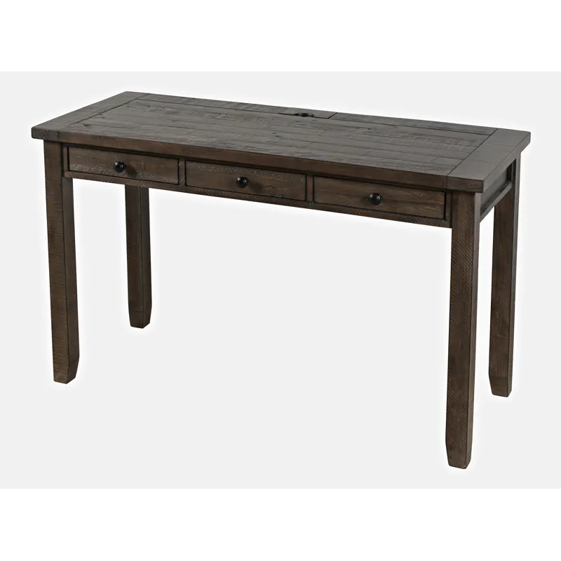 Madison County Rustic Reclaimed Solid Wood Farmhouse USB Charging Desk