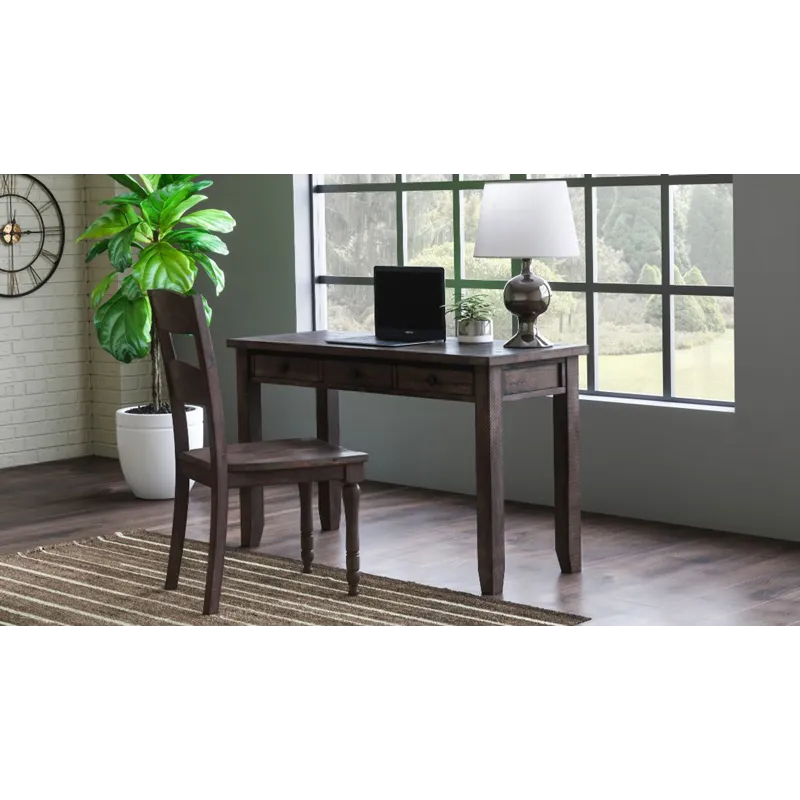 Madison County Rustic Reclaimed Solid Wood Farmhouse USB Charging Desk
