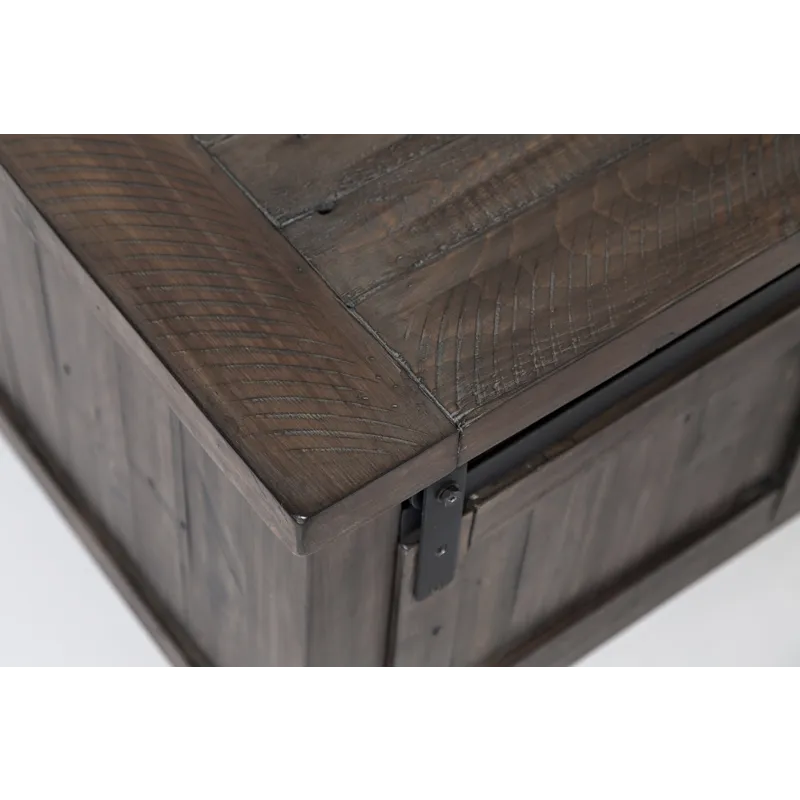 Madison County 50\" Rustic Reclaimed Pine Farmhouse Barn Door Coffee Table