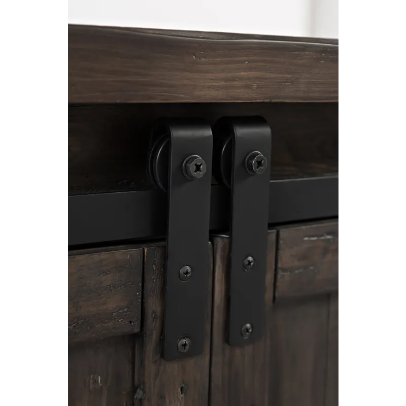 Madison County 50\" Rustic Reclaimed Pine Farmhouse Barn Door Coffee Table