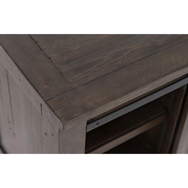 Madison County Rustic Reclaimed Pine Farmhouse 60\" Barn Door Console