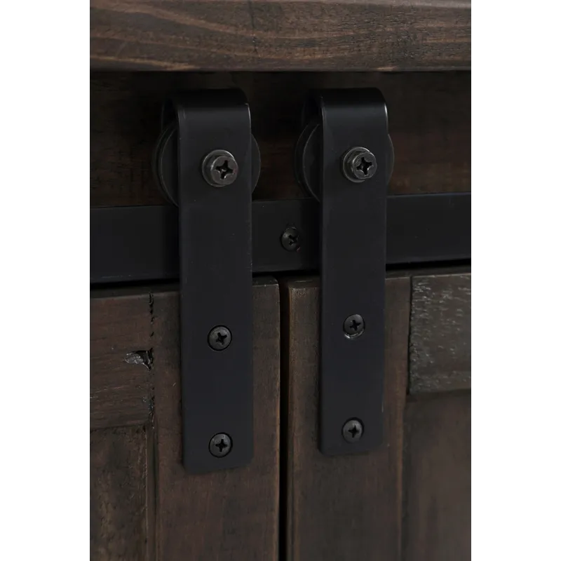 Madison County Rustic Reclaimed Pine Farmhouse 60\" Barn Door Console