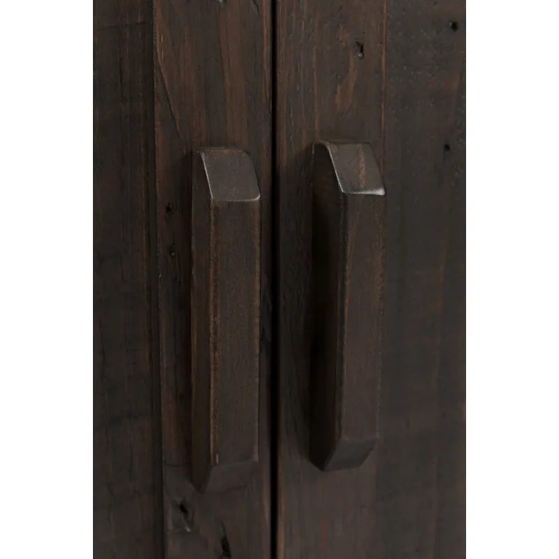 Madison County Rustic Reclaimed Solid Wood Farmhouse 70\" Barn Door Server