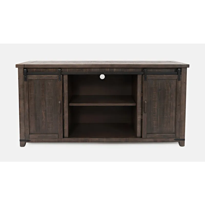 Madison County Rustic Reclaimed Solid Wood Farmhouse 70\" Barn Door Server