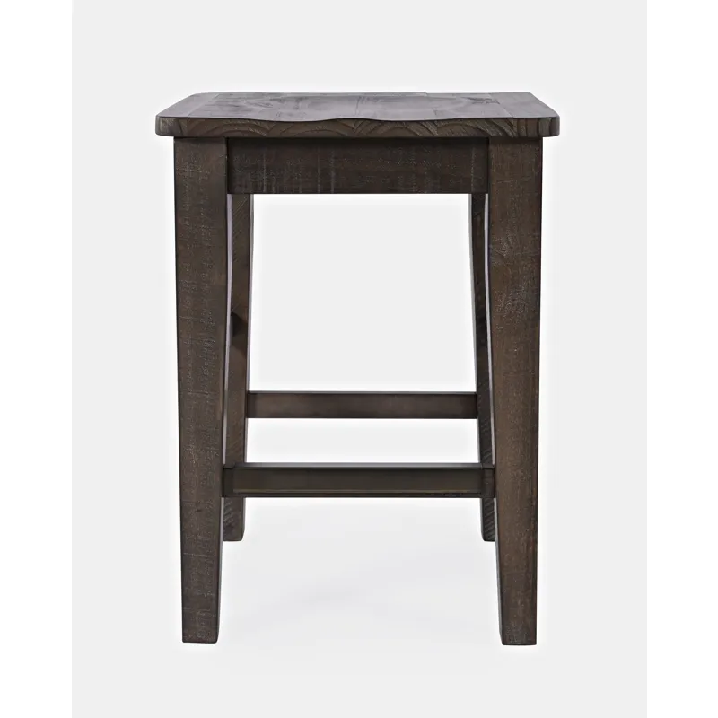 Madison County Rustic Reclaimed Pine Farmhouse Four Piece Sofa Table Set With Barstools