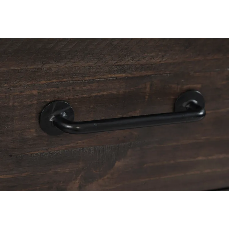 Madison County Rustic Reclaimed Solid Wood Farmhouse USB Charging Nightstand