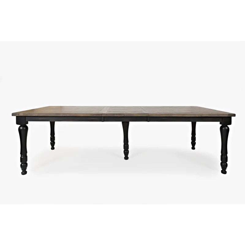 Madison County Reclaimed Pine 106\" Farmhouse Nine-Piece Dining Set