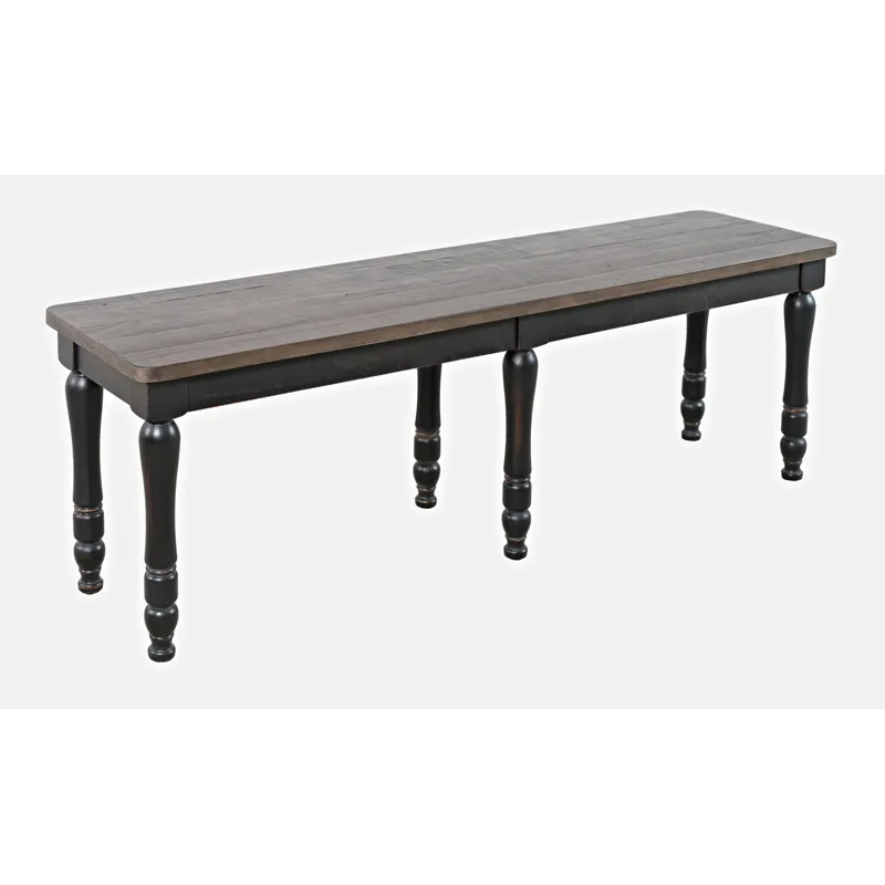 Madison County Rustic Reclaimed Solid Wood Farmhouse 54\" Dining Bench