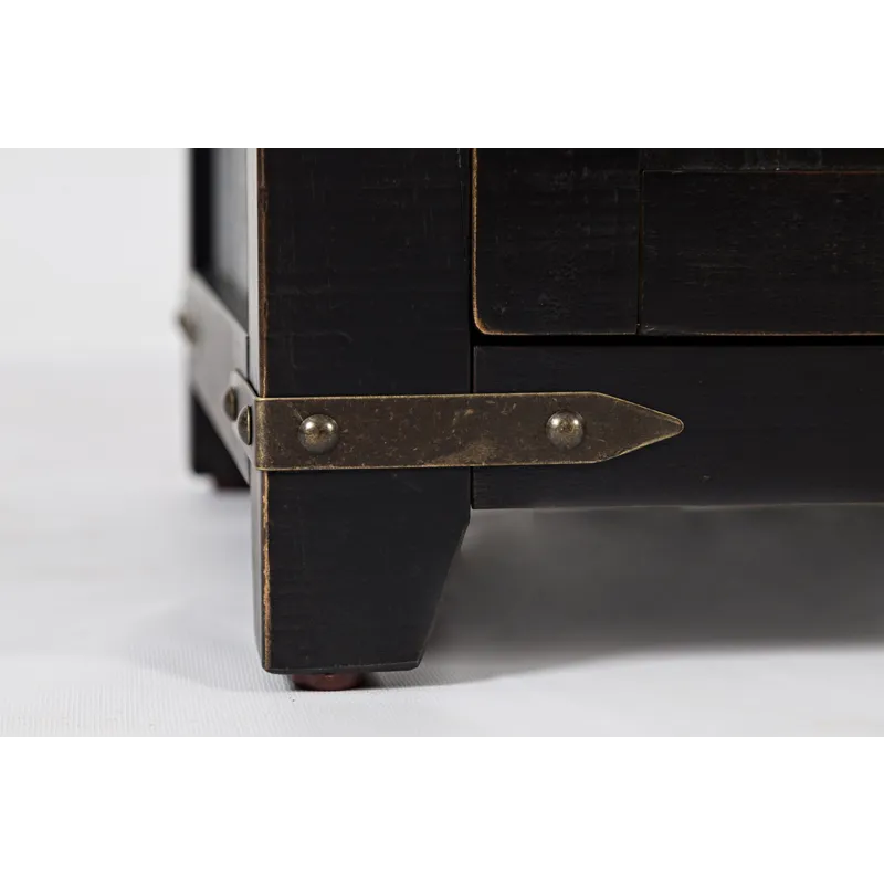 Madison County Rustic Reclaimed Solid Wood Farmhouse 32\" Barn Door Accent Cabinet