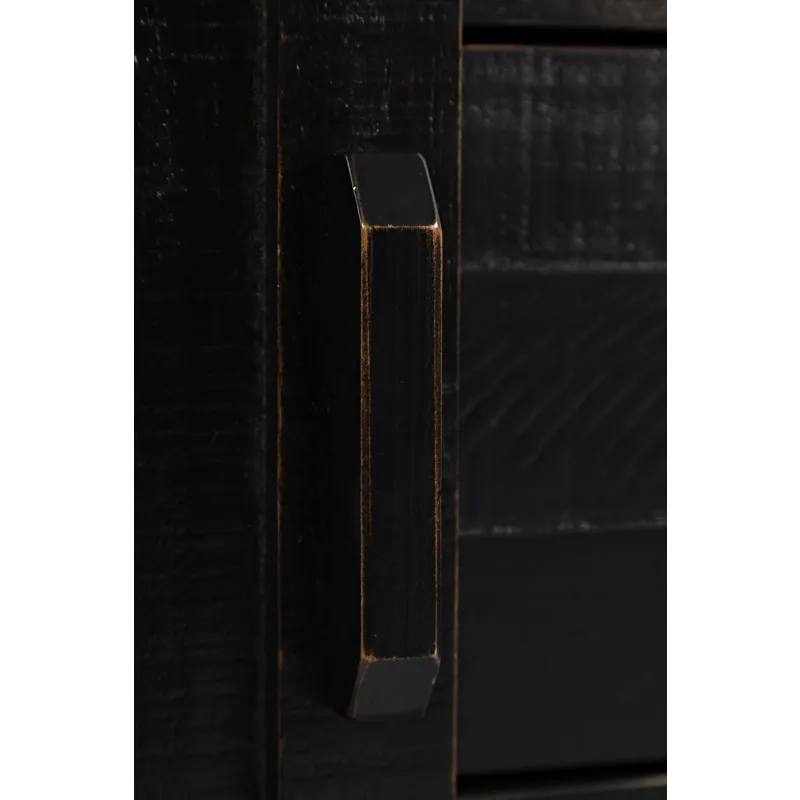 Madison County Rustic Reclaimed Solid Wood Farmhouse 32\" Barn Door Accent Cabinet