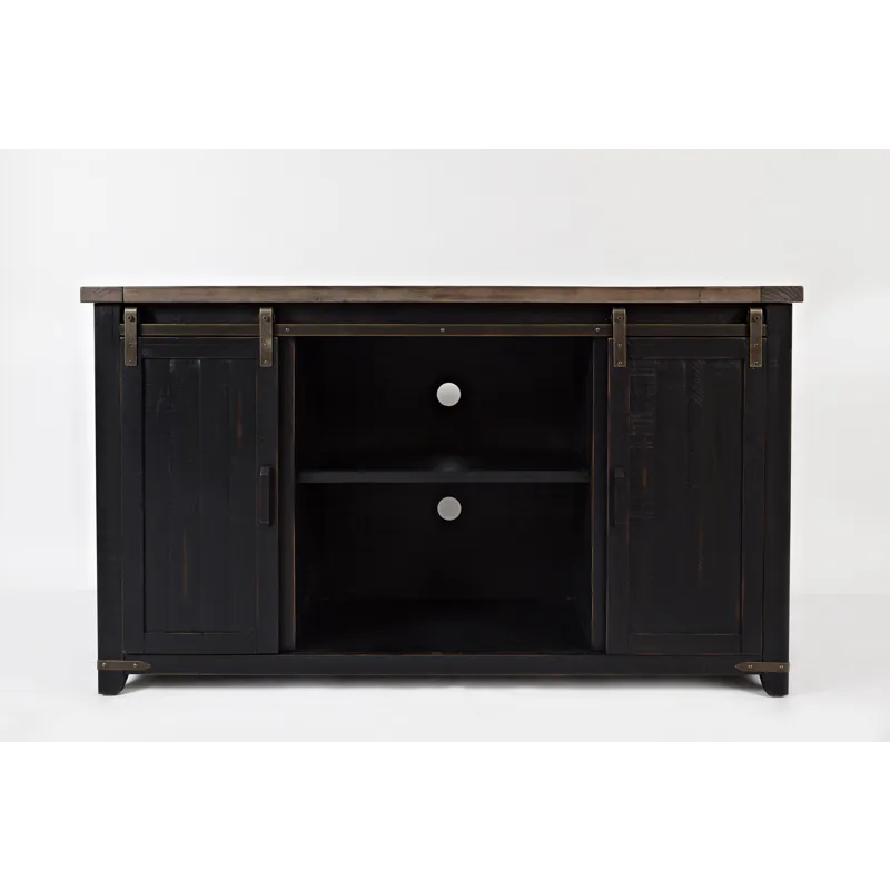 Madison County Rustic Reclaimed Solid Wood Farmhouse 60\" Barn Door Server