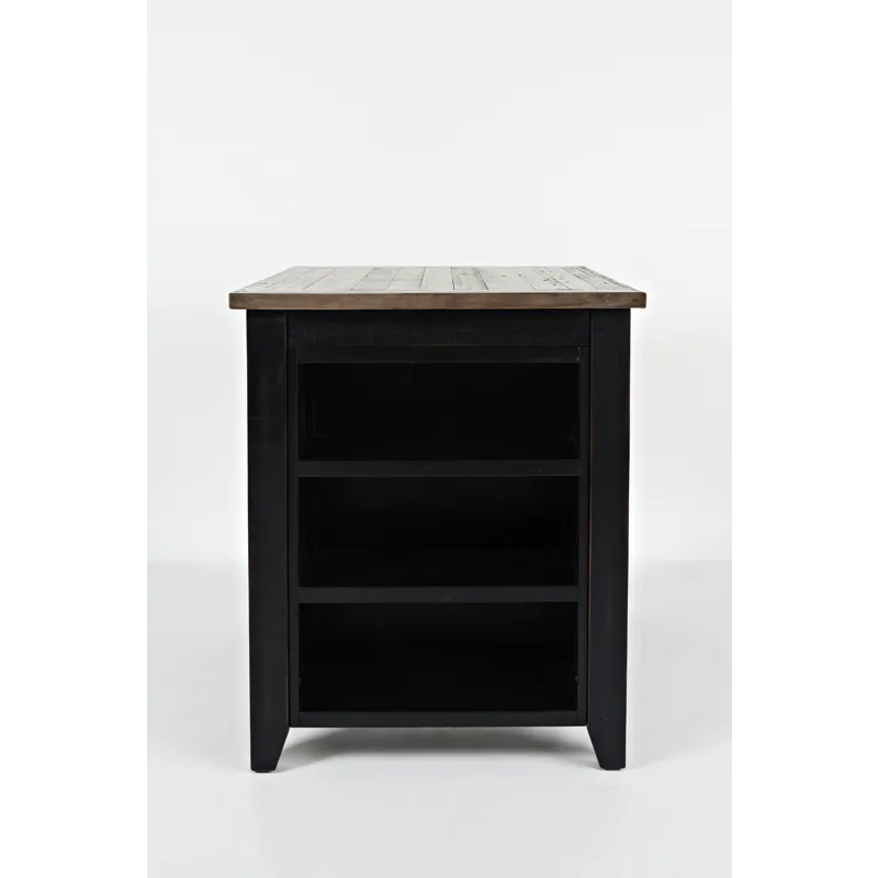 Madison County Rustic Reclaimed Solid Wood Farmhouse 3 Piece Counter Height Dining Set