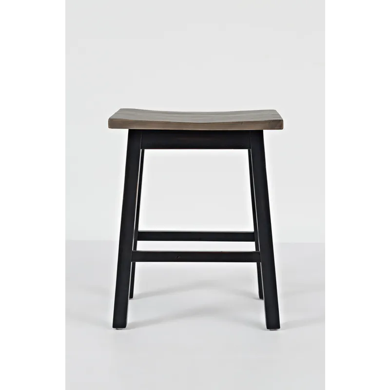 Madison County Rustic Reclaimed Solid Wood Farmhouse 3 Piece Counter Height Dining Set