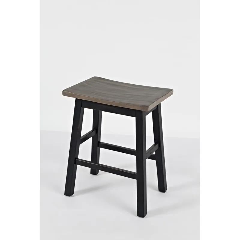 Madison County Rustic Reclaimed Solid Wood Farmhouse 3 Piece Counter Height Dining Set