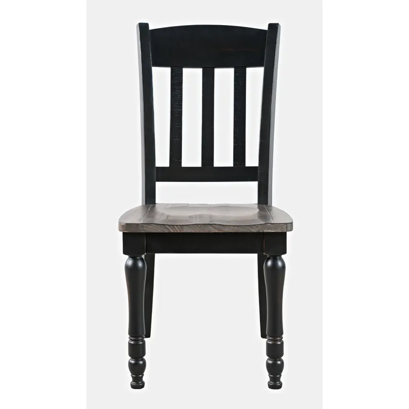 Madison County Rustic Reclaimed Pine Farmhouse Slatback Dining Chair(Set Of 2)