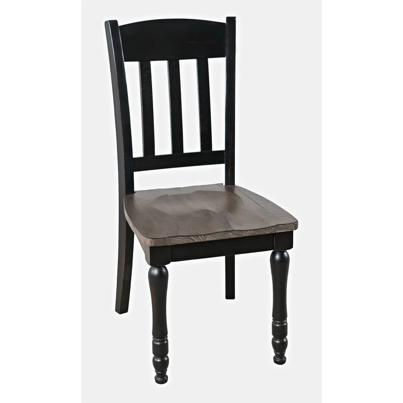 Madison County Rustic Reclaimed Pine Farmhouse Slatback Dining Chair(Set Of 2)