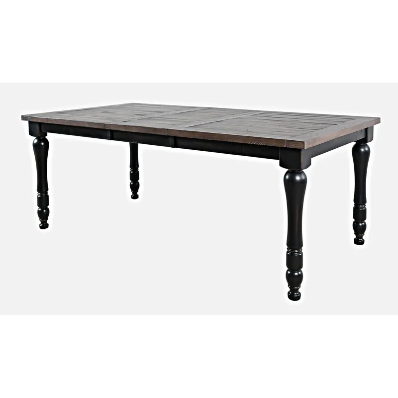 Madison County Rustic Reclaimed Solid Wood Farmhouse 78\" Extension Dining Table