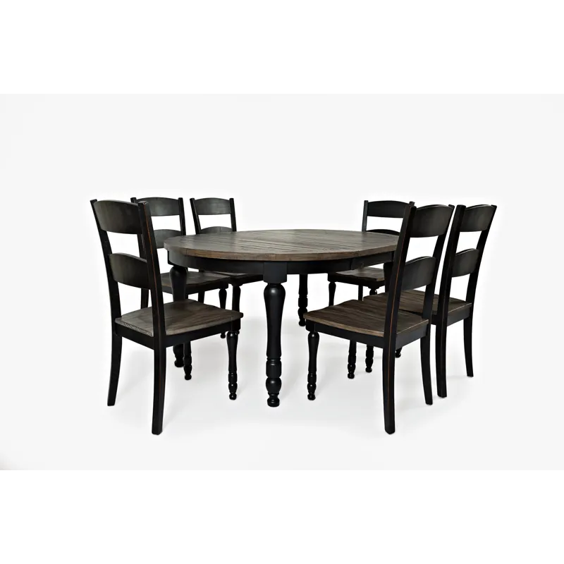 Madison County Reclaimed Pine 66\" Oval Farmhouse Seven-Piece Dining Set