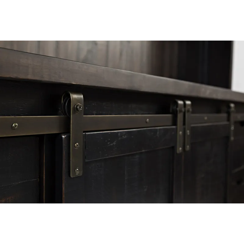 Madison County Rustic Reclaimed Solid Wood Farmhouse Hutch Server