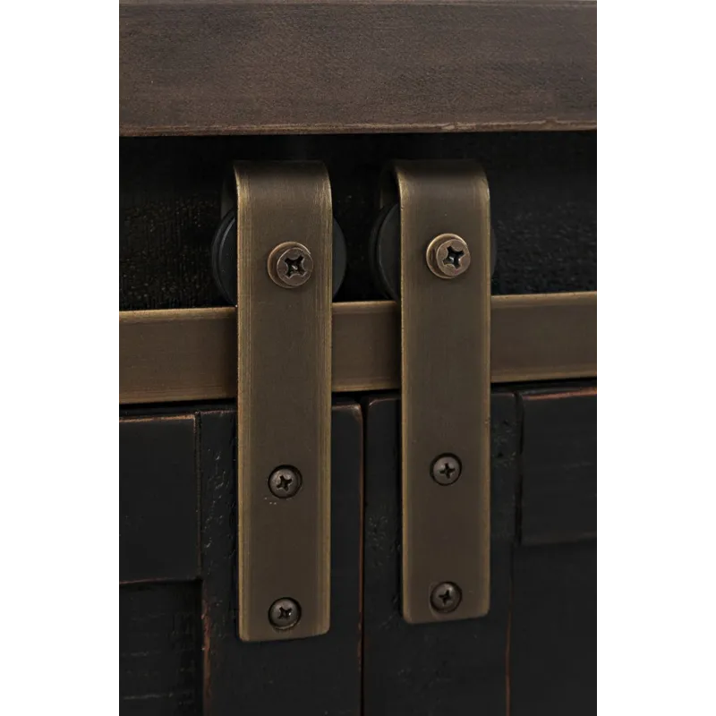 Madison County Rustic Reclaimed Solid Wood Farmhouse 70\" Barn Door Server