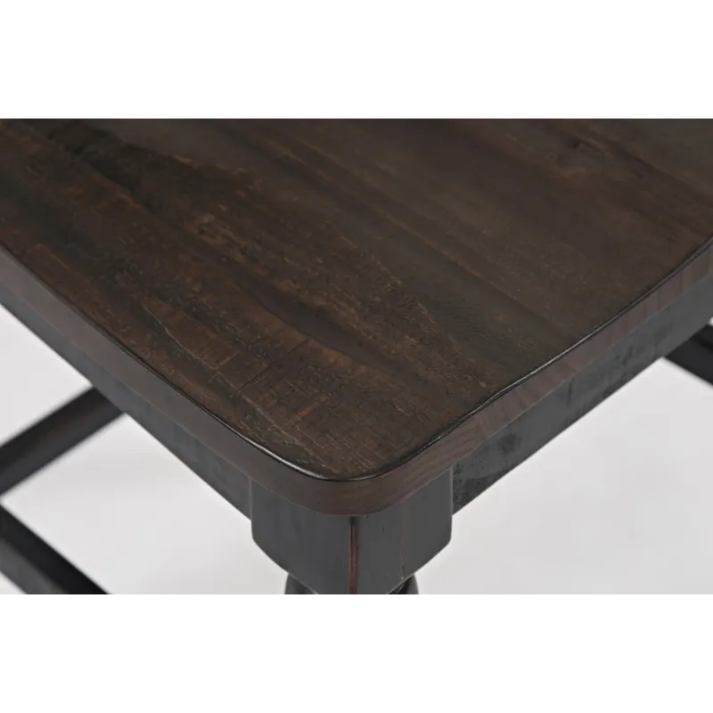 Madison County Rustic Reclaimed Pine Farmhouse Ladderback Counter Stool(Set Of 2)