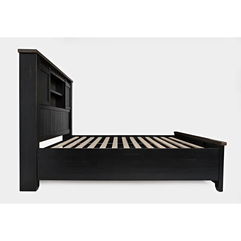 Madison County Rustic Reclaimed Pine Farmhouse Barn Door Bed - Queen