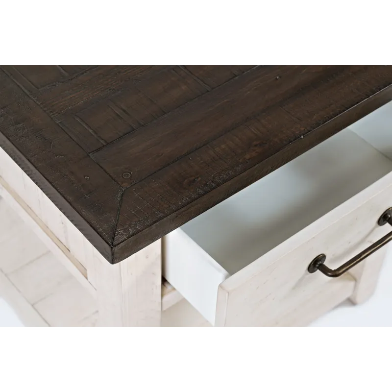 Madison County Rustic Reclaimed Pine Farmhouse Harris End Table