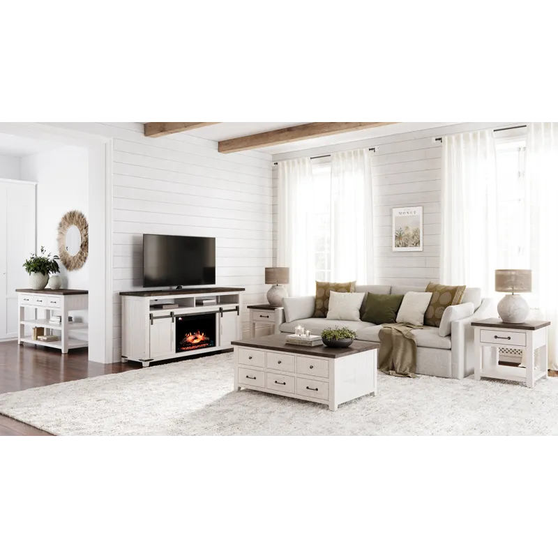 Madison County Rustic Reclaimed Solid Wood 48\" Farmhouse Harris Lift-Top Coffee Table